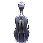 Carlisle Prestige 4/4 Cello Case, Brushed Blue with Black Interior