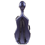 Carlisle Prestige 4/4 Cello Case, Midnight Blue with Black Interior