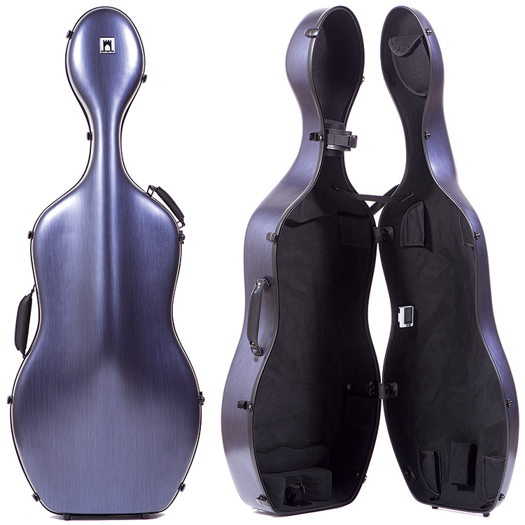 Carlisle Prestige 4/4 Cello Case, Midnight Blue with Black Interior