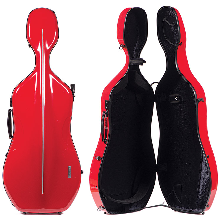 Gewa 341.230 Air 3.9 Red 4/4 Cello Case with Black interior