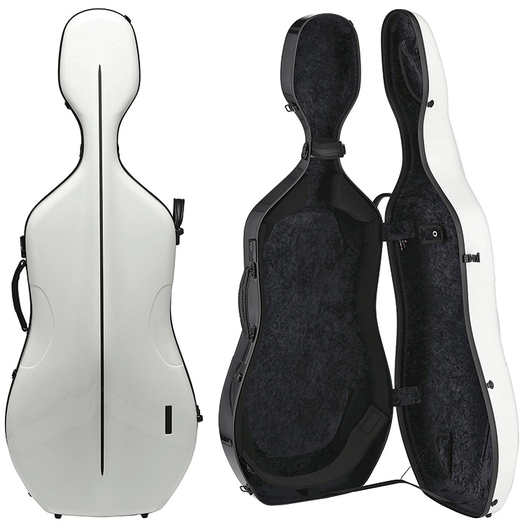 Gewa Air Anniversary Cello Case, White/Black