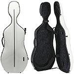 Gewa Air Anniversary Cello Case, White/Black