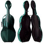 SYC ONE Gloss Emerald Weave 4/4 Cello case