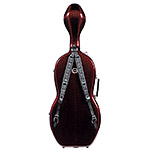 SYC ONE Gloss Red Weave 4/4 Cello case