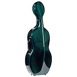 SYC AERO Gloss Emerald Weave 4/4 Cello case