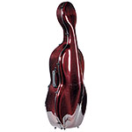 SYC AERO Gloss Red Weave 4/4 Cello case