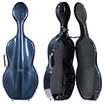 SYC AERO Midnight Blue Weave 4/4 Cello case