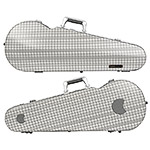 Bam Cabourg Hightech Contoured Viola Case, Silver Exterior with Grey Seal
