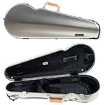 Bam La Defense Hightech Contoured Viola case, Brushed Aluminum