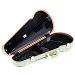 Bam Graffiti Hightech Contoured Viola Case, Green Exterior with Orange Seal
