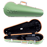 Bam Graffiti Hightech Contoured Viola Case, Green Exterior with Orange Seal