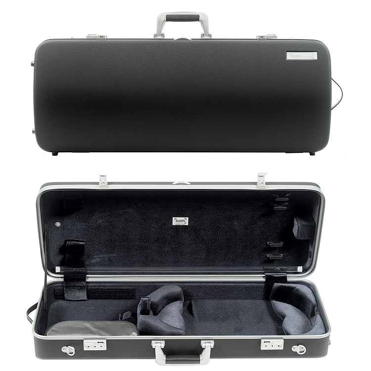 Bam Panther Hightech Oblong Viola Case, Black