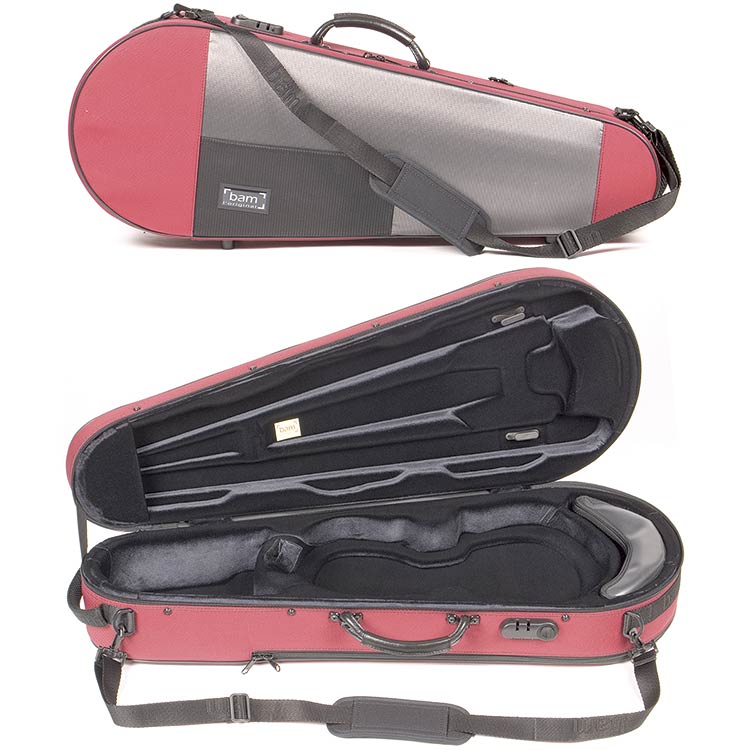 Bam Stylus 5101SH Contoured 16 3/8" Red Viola Case