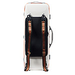 Bam Graffiti Hightech Oblong Viola Case, White Exterior with Orange Seal