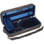 Bobelock 2005 Featherlite Adjustable Viola Case with Blue Velvet Interior