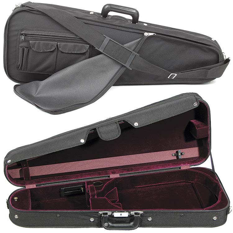 Bobelock 2028V Arrow Adjustable Viola Case with Wine Velvet interior