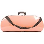 Bobelock 2048 Orange Fiberglass Adjustable Half Moon Viola Case - Blue Interior
