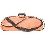 Bobelock 2048 Orange Fiberglass Adjustable Half Moon Viola Case - Blue Interior