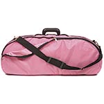 Bobelock 2048 Pink Fiberglass Adjustable Half Moon Viola Case - Silver Interior
