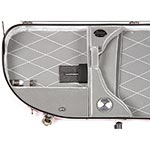 Bobelock 2048 Pink Fiberglass Adjustable Half Moon Viola Case - Silver Interior