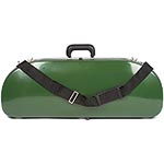 Bobelock 2048 Green Fiberglass Adjustable Half Moon Viola Case - Tan Interior