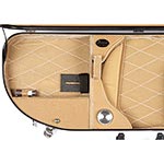 Bobelock 2048 Green Fiberglass Adjustable Half Moon Viola Case - Tan Interior