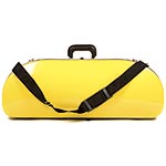 Bobelock 2048 Yellow Fiberglass Adjustable Half Moon Viola Case - Blue Interior