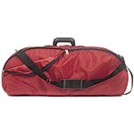 Bobelock 2048 Red Fiberglass Adjustable Half Moon Viola Case - Silver Interior