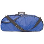 Bobelock 2048 Blue Fiberglass Adjustable Half Moon Viola Case - Silver Interior