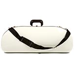 Bobelock 2048 Ivory Fiberglass Adjustable Half Moon Viola Case - Blue Interior
