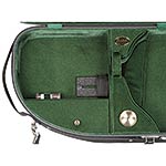 Bobelock 2048 Adjustable Half Moon Viola Case with Green Velvet Interior