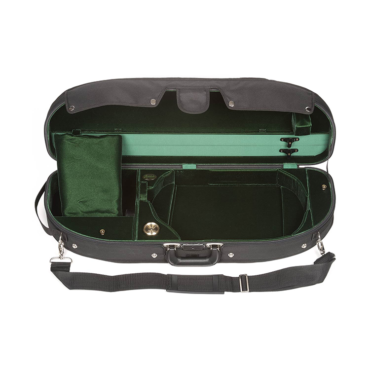 Bobelock 2048 Adjustable Half Moon Viola Case with Green Velvet Interior