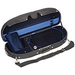 Bobelock 2048 Adjustable Half Moon Viola Case with Blue Velvet Interior