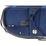 Bobelock 2048 Adjustable Half Moon Viola Case with Blue Velvet Interior