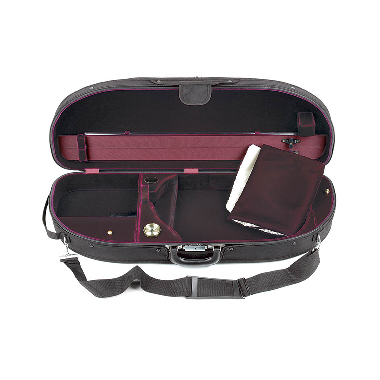Bobelock 2048 Adjustable Half Moon Viola Case with Wine Velvet Interior