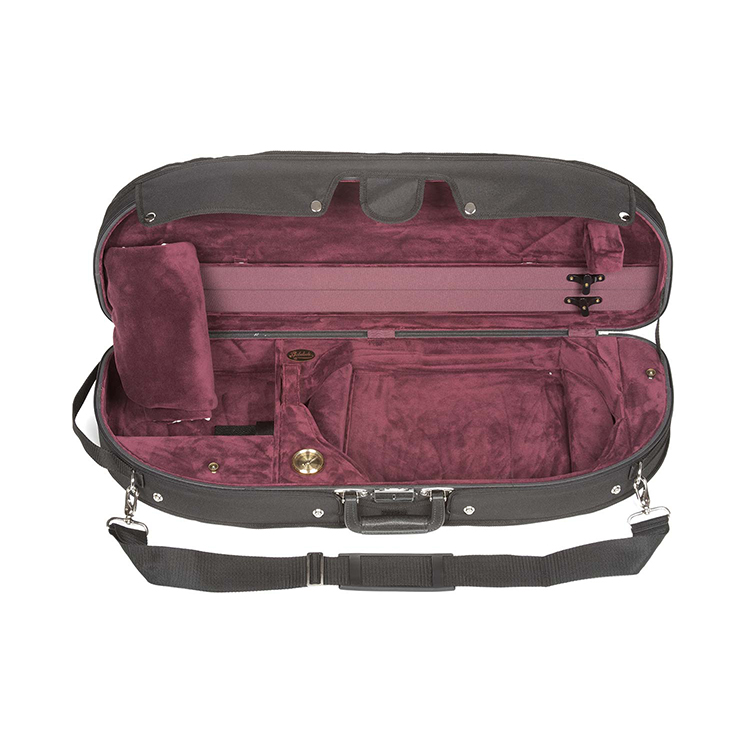 Bobelock 2048 Adjustable Half Moon Viola Case with Wine Velour Interior