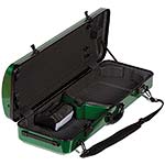 Galaxy Zenith 400SL Oblong Adjustable Green Viola Case with Gray Interior