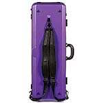 Galaxy Zenith 400SL Oblong Adjustable Purple Viola Case with Gray Interior