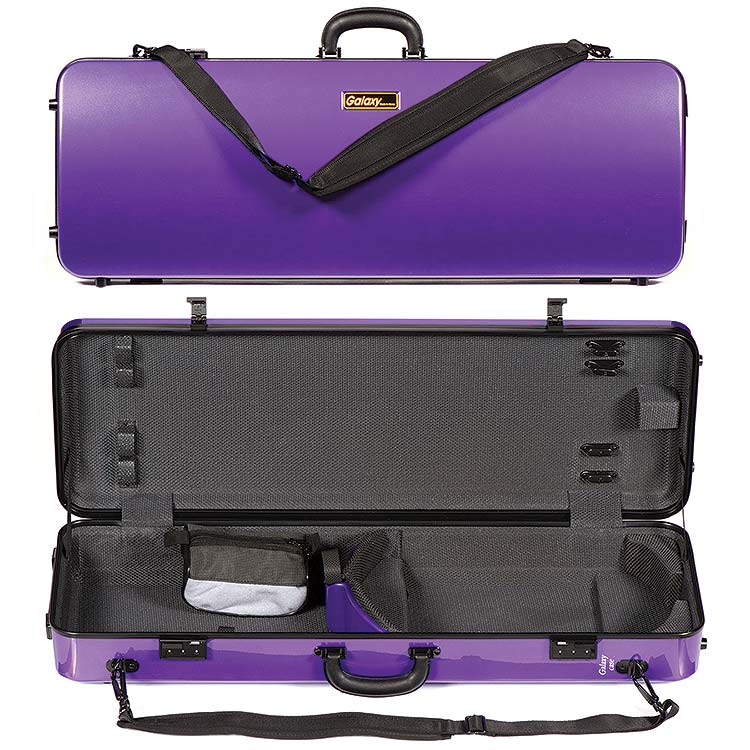 Galaxy Zenith 400SL Oblong Adjustable Purple Viola Case with Gray Interior