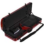 Galaxy Zenith 400SL Oblong Adjustable Red Viola Case with Gray Interior