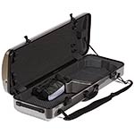 Galaxy Zenith 400SL Oblong Adjustable Gray Viola Case with Gray Interior