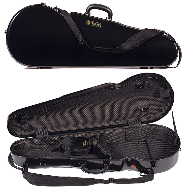 Galaxy Comet 700SL Shaped Adjustable Black Viola Case with Gray Interior