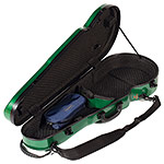 Galaxy Comet 700SL Shaped Adjustable Green Viola Case with Gray Interior