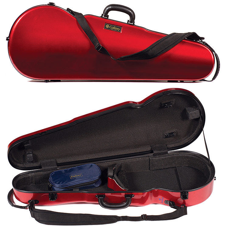 Galaxy Comet 700SL Shaped Adjustable Red Viola Case with Gray Interior