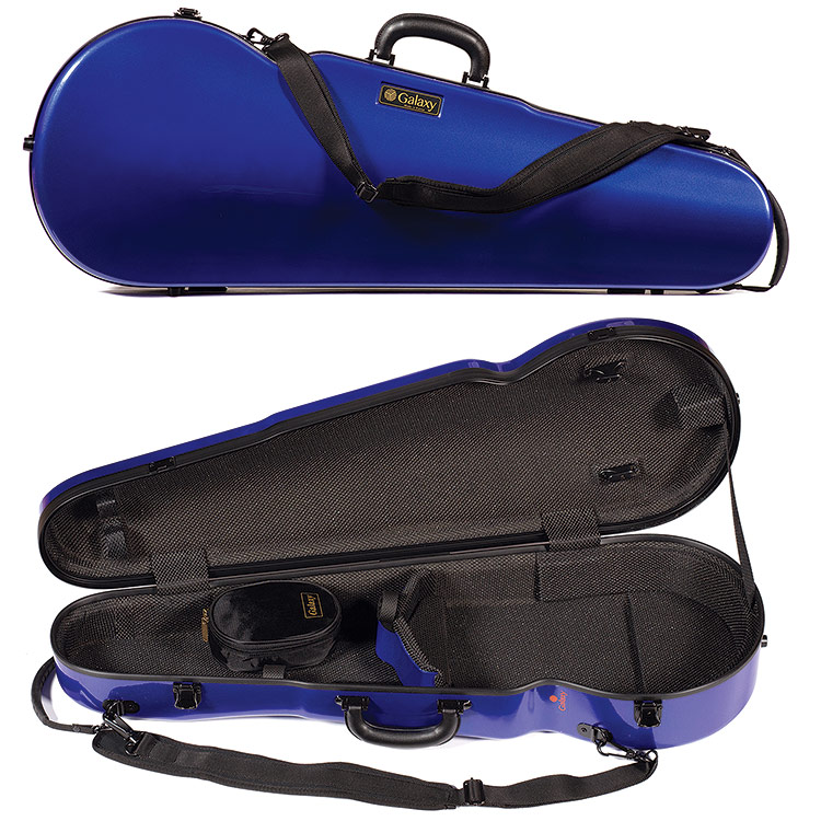 Galaxy Comet 700SL Shaped Adjustable Blue Viola Case with Gray Interior