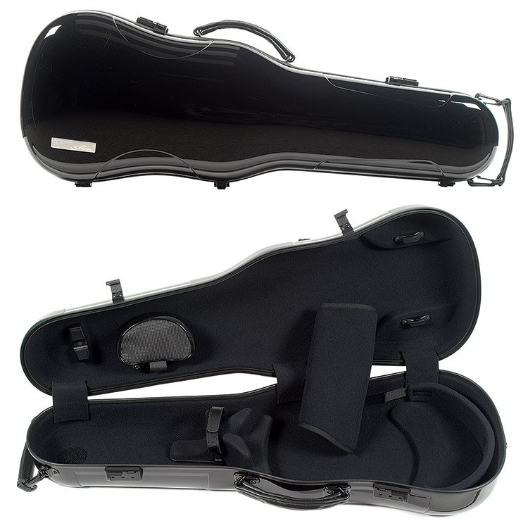 Gewa Air 2.0 Viola Black Shaped Case w/subway handle
