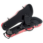 Gewa Air 2.0 Viola Red Shaped Case w/subway handle