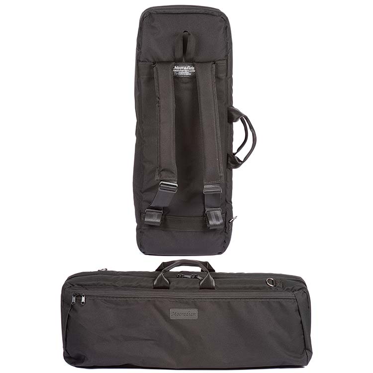Mooradian Black SlipOn Oblong Viola Case Cover with Padded Backpack
