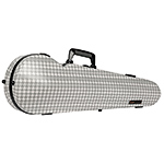 Bam Cabourg Hightech Contoured Violin Case, Grey Exterior with Black Seal