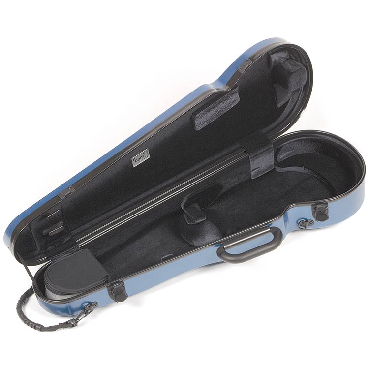 Bam Hightech Contoured 2002XLB Azure Blue 4/4 Violin Case Johnson
